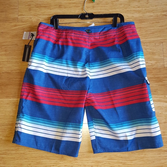 O'Neill Swim Surf Board Shorts Stripe Blue Sz 38 - Picture 6 of 6